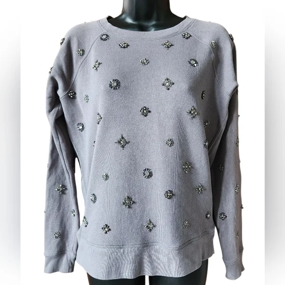 J. Crew Heather Gray Knit Top Vintage - Picture 2 of 9